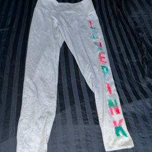 NWT! PINK VICTORIA’S SECRET LOVE PINK ACTIVE HIGH WAIST FULL LENGTH LEGGINGS